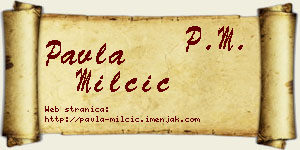 Pavla Milčić vizit kartica